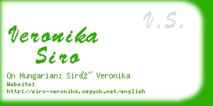 veronika siro business card